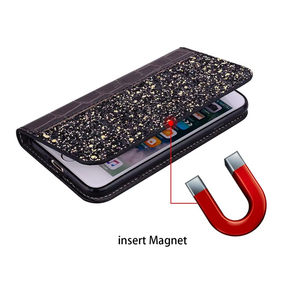 Nuova <span class=keywords><strong>Cover</strong></span> in Pelle PU con Glitter, Brillantini e Cristalli, con Slot per Carte, per <span class=keywords><strong>iPhone</strong></span> <span class=keywords><strong>11</strong></span> 12 13 14 15 16 17 Plus <span class=keywords><strong>Pro</strong></span> Max - Product Image 5