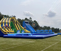 Toboggan aquatique gonflable géant à prix d'usine, toboggan gonflable d'extérieur pour le plaisir, jouet rebondissant à prix abordable pour la location de fêtes