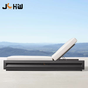 Juecheng Marco de aluminio Lounge Bed Outdoor Chaise Daybed para jardín Piscina Patio Park Hotel Villa Tumbona junto a la piscina - Product Image 2