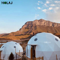 Tentes de glamping dôme de luxe modernes pour camping en plein air, idéales pour les fêtes pyjama quatre saisons, avec cheminée, 10m, 15m, 20m