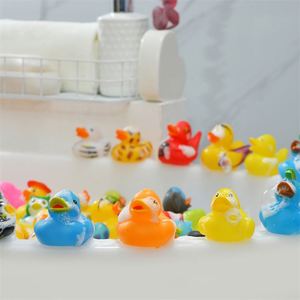 Hot Factory Direct Custom Plastic Toy vasca da bagno Mini Yellow Bulk Rubber Duck Plastic Toys Weighted Floating Squeaky Bath Duck - Product Image 6