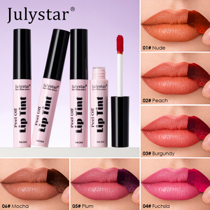 Julystar Rouge à Lèvres Liquide Peel-Off 6 Couleurs, Mat, Imperméable, Longue Tenue, Violet, Hydratant, Teinte à Lèvres Décollable, <span class=keywords><strong>Maquillage</strong></span> Cosmétique - Product Image 3