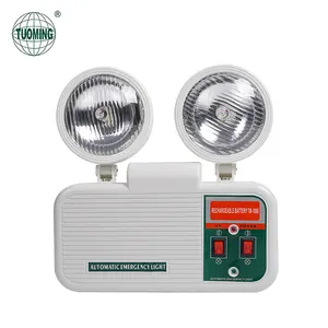 OEM ODM Hospital Supermarket Stairway Wall Mounted Double Heads Led Rechargeable Emergency Lamp