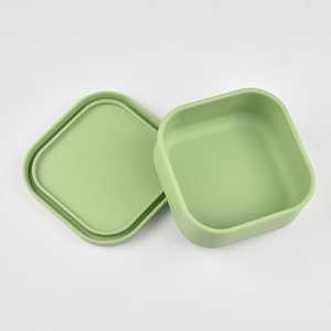 Nhiều Màu Sắc Mới Tùy Chọn Silicone Hộp Ăn Trưa Màu Sắc Cao Giá Trị Vuông Màu Sắc Cao Makaron Hệ Thống Thực Phẩm Duy Nhất Lưu Trữ Có Nắp Đậy - Product Image 3