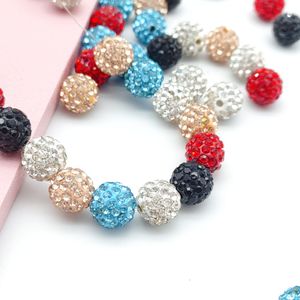 10mm tanah liat polimer Glitter One Glitter warna-warni longgar manik-manik perak jimat untuk Gelang Kalung Anting membuat perhiasan bahan - Product Image 6