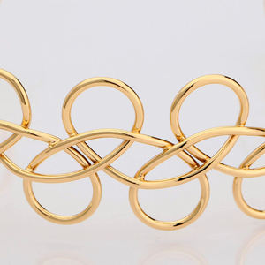 OEMゴシックチョーカーホローアウトメタルワイヤーウーブンネックレス女性用チョッカーラブアクセサリー声明ネックレス花嫁コリアー - Product Image 3