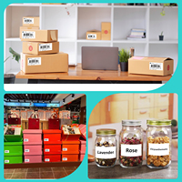 Étiquettes d'expédition thermiques 59*101mm compatibles, perforées, 300 étiquettes/rouleau, lot de 10 rouleaux, autocollants à code-barres résistants à l'eau