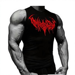 Camiseta Deportiva sin Mangas de Compresión Gótica para Hombre, Spandex/Poliéster, 180g, Tejido Transpirable, Ecológico, de Secado Rápido y Cómodo - Product Image 3