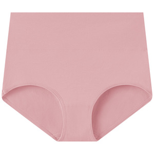 Mutandine da donna in cotone a vita alta, con controllo pancia, confezione da 5 pezzi, taglie forti dalla <span class=keywords><strong>S</strong></span> alla 6XL, intimo da donna all'ingrosso, colori tinta unita - Product Image 4