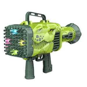 Máy bong bóng 32 lỗ Súng Bong Bóng khủng long phóng tên lửa Sạc ánh sáng cầm tay điện máy bong bóng trẻ em - Product Image 5