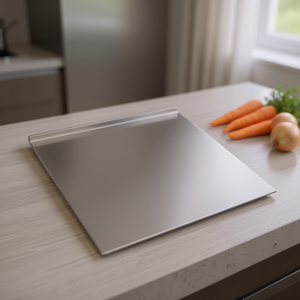 Planche à découper en acier inoxydable D0100XTN3FG, 19,7 x 19,7 cm, carrée, robuste, multifonctionnelle, outil de cuisine pour hacher, cuire et préparer des pâtisseries - Product Image 2