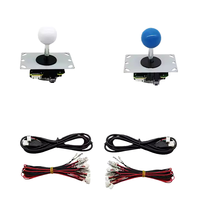Kit DIY d'arcade 2 joueurs Duoxing Modèle 076 Raspberry Pi Zero USB PC 5V LED Joystick chromé Bouton poussoir Boîtier métal plastique
