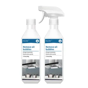 Spray removedor de graxa para cozinha, 500ml, detergente líquido para remoção de óleo graxa, spray de limpeza de alcance de cozinha