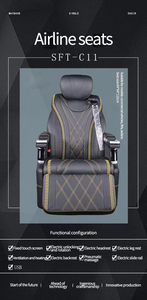 Sièges de bus VIP de luxe pour Van <span class=keywords><strong>Mercedes</strong></span> Vito W447 Sprinter Toyota Hiace <span class=keywords><strong>2016</strong></span> avec lit inclinable - Product Image 3