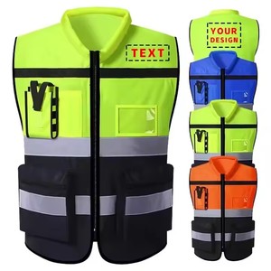 Gilet de sécurité réfléchissant pour hommes avec logo personnalisé ANSI Classe 1 EN 20471 Vêtements haute visibilité certifiés pour une sécurité accrue - Product Image 1