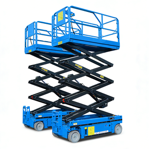 Plataformas elevadoras <span class=keywords><strong>de</strong></span> tijera autopropulsadas <span class=keywords><strong>de</strong></span> 10m y 12m con batería, neumáticos <span class=keywords><strong>de</strong></span> caucho sólido, las más vendidas en China para <span class=keywords><strong>alquiler</strong></span>. - Product Image 2