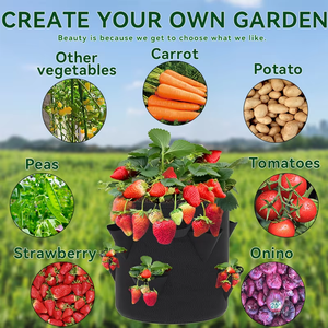 Дышащие тканевые горшки для растений для более здоровых корней: предотвращают переувлажнение и обжим корней в саду/домашнем гроубоксе - Product Image 2