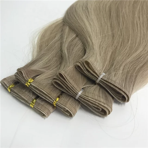 ผมต่อแบบเส้นแบน รุ่น Jasmine beauty 12A แบบ New Double Drawn Weft  ผมแท้ Remy จากรัสเซีย  100%  พร้อม Skin Pu Weft - Product Image 2