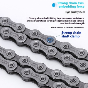 <span class=keywords><strong>Cadena</strong></span> de Bicicleta de Acero de 8-12 Velocidades Shuimao para Bicicleta de Montaña y Carretera con Correa de <span class=keywords><strong>Cadena</strong></span> de Velocidad Variable y Hebilla Mágica - Product Image 1