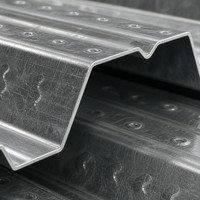 Matériaux de construction métalliques YX75-230-690, dalle de plancher en acier composite renforcé pour bâtiments à forte densité