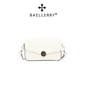 Bolso Bandolera para Mujer Baellerry, Color Blanco Hueso, Acolchado, con Cierre Magnético, Horizontal, Cuadrado, para Uso Diario - Product Image 5