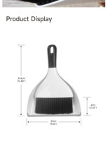 Brosse à cheveux pour chambre Realida, balai magique domestique, ensemble balayette et pelle avec brosse pour clavier et bureau