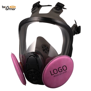 <span class=keywords><strong>Masque</strong></span> à gaz de haute qualité certifié CE 6800 en silicone, équipé d'un boîtier de filtre et d'un tampon filtrant, adapté à la peinture au pistolet - Product Image 1