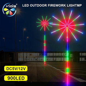 900LEDs fuegos artificiales forma LED RGBIC <span class=keywords><strong>luces</strong></span> 12V música sincronización de sonido para decoraciones de fiestas al aire libre Navidad Control remoto fuegos artificiales - Product Image 2