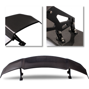 Universal V Style Rear <strong>Spoiler</strong> Carbon Fiber Racing <strong>GT</strong> Wing Boot Trunk <strong>Spoiler</strong> with Adjustable Bracket for Cars - Product Image 3