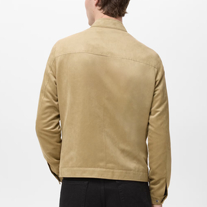 Men's Winter High Street <b>Suede</b> <b>Leather</b> <b>Jacket</b> New Arrival OEM Custom Men <b>Suede</b> <b>Leather</b> <b>Jacket</b> With Low MOQ - Product Image 2