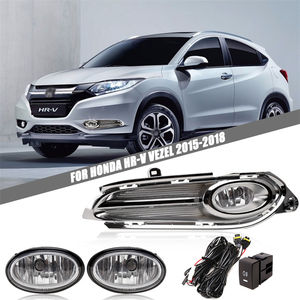 OE estilo lente transparente bisel cromado lámpara de conducción Kit de luz antiniebla apto para Honda Vezel 2014 <span class=keywords><strong>HRV</strong></span> 2015 2016 <span class=keywords><strong>2017</strong></span> 2018 - Product Image 2