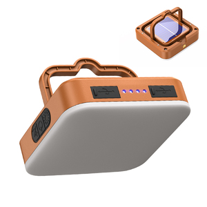 ใหม่แบบชาร์จไฟได้พลังงานแสงอาทิตย์ LED แม่เหล็กแคมป์ปิ้งโคมไฟ 5000mAh ไฟฉายแบบพกพาที่มีประสิทธิภาพไฟตกปลาไฟฉายไฟเต็นท์ - Product Image 2