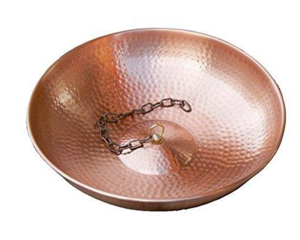 Muebles de Exterior, Lavabo Decorativo de Cobre Martillado a Mano de 18 Pulgadas, Lavabo Rústico para Baño y Cocina - Product Image 2