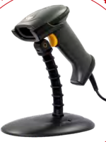 Escáner de código de barras de mano con cable USB 1D Fuente de luz CCD de alta calidad para aplicaciones de supermercado y logística