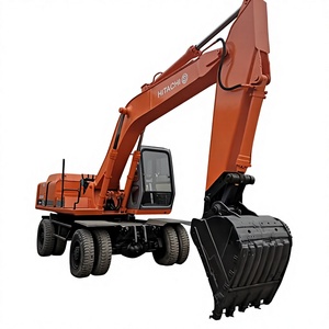 Excavatrice sur pneus d'occasion HITACHI EX160WD Prix avantageux Excellentes performances Excavatrice sur pneus d'occasion HITACHI à vendre - Product Image 1