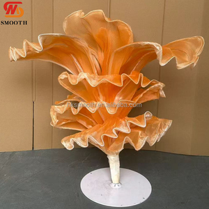 Nouvelle Conception Lisse, Très Populaire, Décoration de Fond Personnalisée pour Mariage et Hôtel, Grandes Fleurs de Table Faites à la Main - Product Image 1