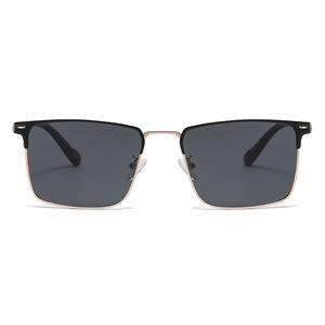 Lunettes de soleil polarisées pour la pêche, monture carrée pour hommes, protection UV400, lentille TAC, monture en plastique et métal, couleur noire, utilisation en extérieur - Product Image 5