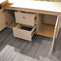 Meubles en bois en forme de L MDF confortable moderne en bois patron directeur PDG Table de bureau exécutif