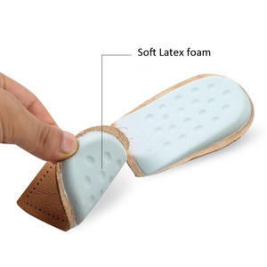 Penjualan Laris Bantalan Tumit Lateks Kulit Sapi Asli 1Cm Bantalan Tumit Busa Sol untuk Pereda Nyeri Tulang Taji Kaki - Product Image 4