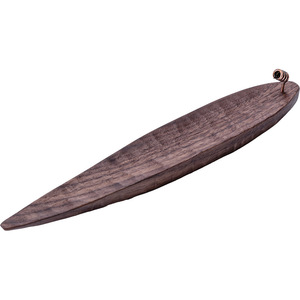 Solid Wood Boat Shaped Incense Holder Sandalwood Hand Made For Tea Ceremony Home Decor - Product Image 5