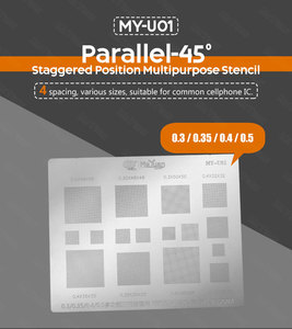 Stencil Universale di Qualità 0.3 0.35 0.4 0.5 per Reballing IC <span class=keywords><strong>BGA</strong></span> Mobile - Product Image 3