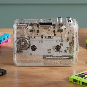 Reproductor <span class=keywords><strong>de</strong></span> Casetes Estéreo Transparente Chino Barato, <span class=keywords><strong>Conversor</strong></span> <span class=keywords><strong>de</strong></span> Casete <span class=keywords><strong>a</strong></span> <span class=keywords><strong>MP3</strong></span> con Auto-Reversa, Alimentado por USB, con Conector para Auriculares <span class=keywords><strong>de</strong></span> 3.5mm - Product Image 1