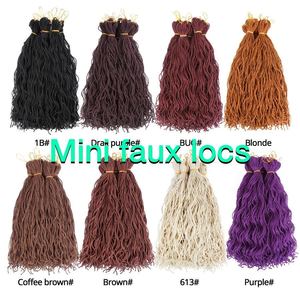 Locs trenzas de Crochet extensiones de cabello recto pelo trenzado sintético de cerraduras 20 hebras de cabello Ombre - Product Image 3