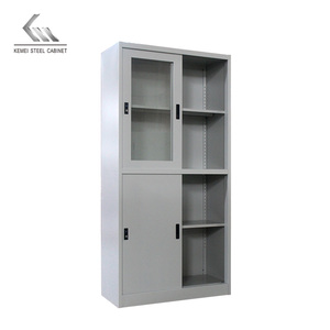 Kệ Sách Kệ Sách Với Kệ Kính Có Thể Điều Chỉnh Lưu Trữ Cửa Thép Tập Tin Tủ Tủ - Product Image 6