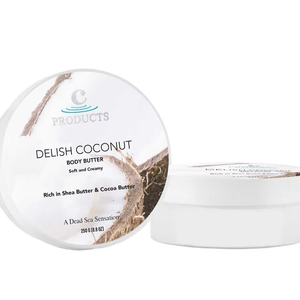 Manteca Corporal de Coco Delish con Sal del Mar Muerto, Manteca de Karité y Cacao, Lujosamente Rica, Hidrata Profundamente y Suaviza la Piel - Product Image 1