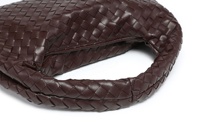 7658 #   Modische Damen-Hobo-Tasche in Dreiecksform mit gewebtem Crossbody-Design, PU-Futter und Reißverschluss