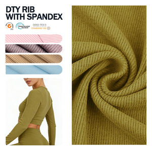 Tela Rib DTY 3x2 Elástica, Gruesa y Duradera, Personalizada para Ropa Deportiva y Ropa Interior - Product Image 1