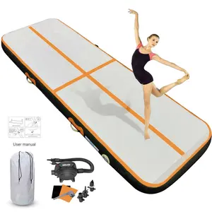 Gimnasia Barato Alto Yoga Salto Colchón Landing Cheerleading Mats Airtrack Set 4M