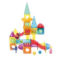 Piastrelle magnetiche giocattoli magnetici per bambini stelo costruzione magnetica blocchi educativi Set da corsa in marmo