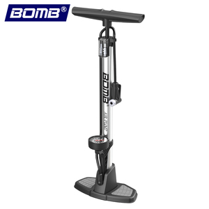 ปั๊มลมจักรยาน BOMO Track Pump แบบตั้งพื้น 160 PSI 11 บาร์ พร้อมเกจวัดแรงดันแบบอนาล็อก หัววาล์วคู่ สำหรับจักรยานเสือหมอบและจักรยานเสือภูเขา - Product Image 1